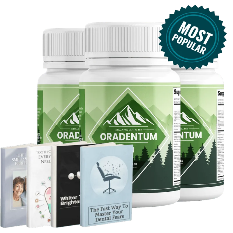 Oradentum Dental Supplement Bottle (3 Bottle / 90 Day Pack)